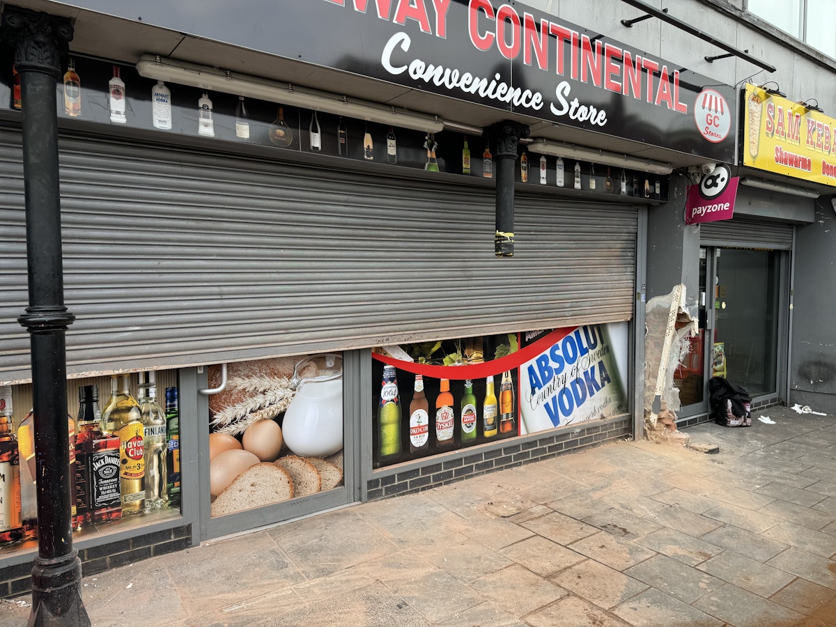 The crash caused significant damage to the Gateway Continental Convenience Store